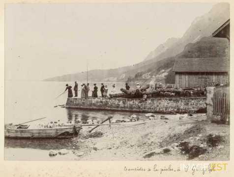 Touristes à la pêche (Saint-Gingolph)